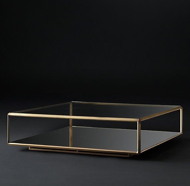 26 Large Coffee Tables That Make a Statement - 3. Bold Metal Frame Table 1
