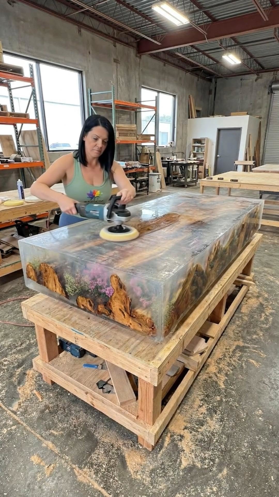 26 Large Coffee Tables That Make a Statement - 8. Unique Artistic Table 1