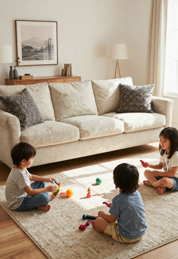 26 Linen Couch Ideas for a Relaxed - 12. Family-Friendly Makeover 1