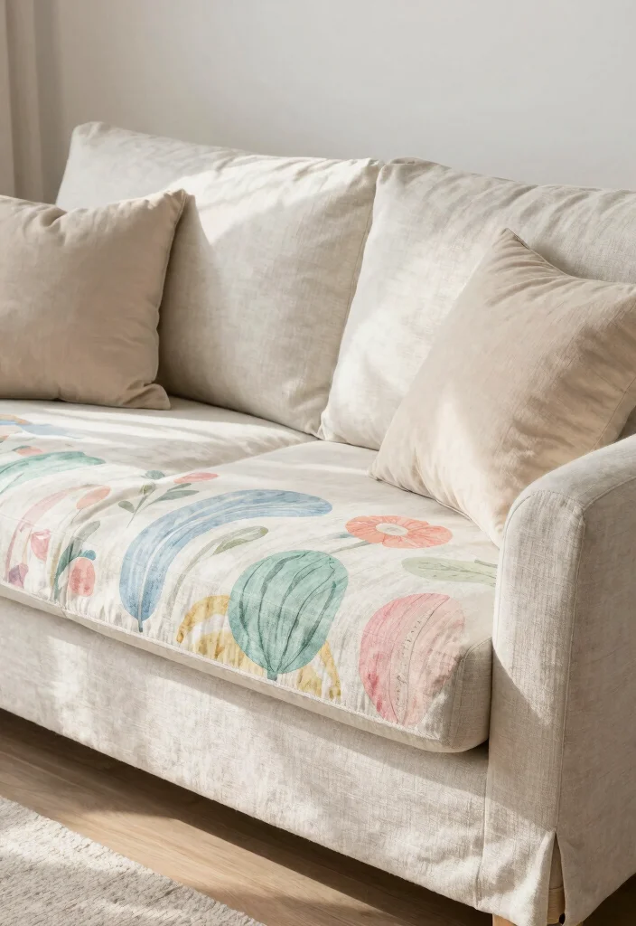 26 Linen Couch Ideas for a Relaxed - 20. Custom Linen Covers 1
