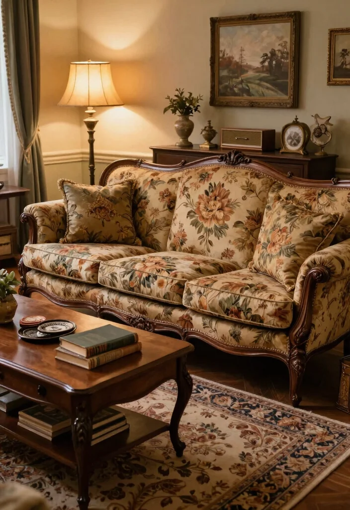 26 Luxury Sectional Sofa Ideas That Feel Like 5-Star Living - 12. Vintage-Inspired Luxury 1