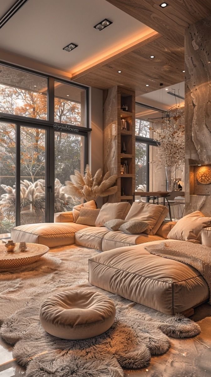 26 Luxury Sectional Sofa Ideas That Feel Like 5-Star Living - 15. Luxe Bohemian Accents 1