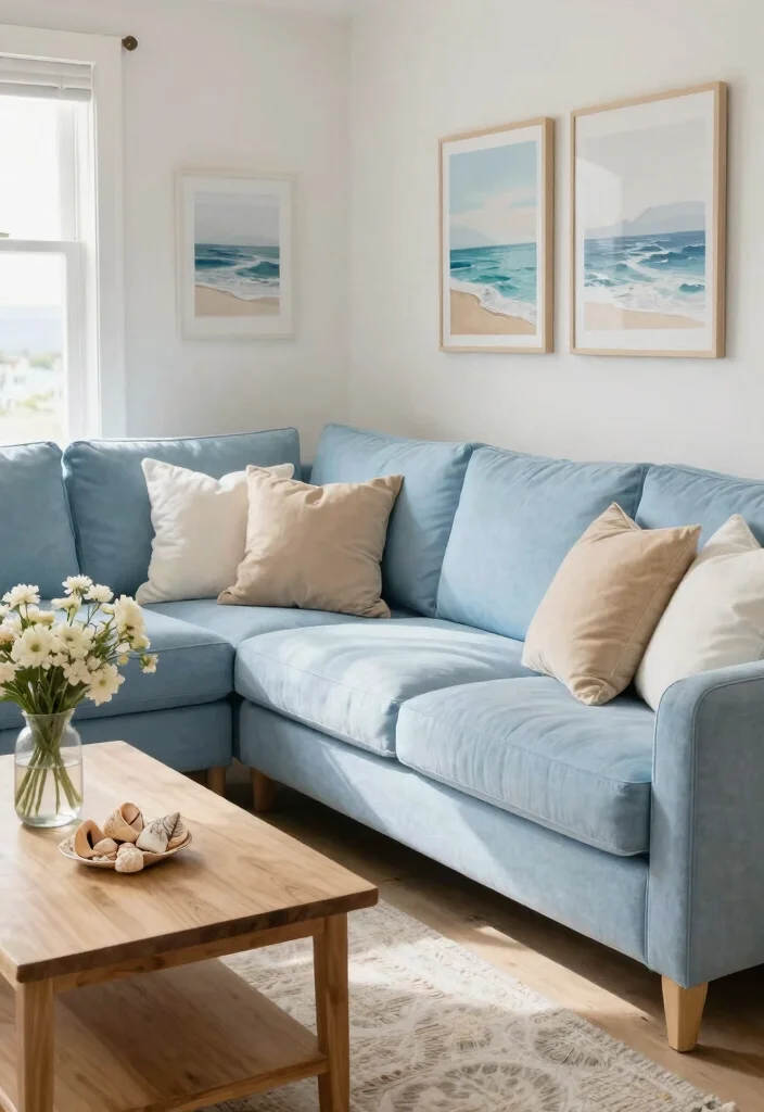 26 Luxury Sectional Sofa Ideas That Feel Like 5-Star Living - 17. Coastal-Inspired Serenity 1