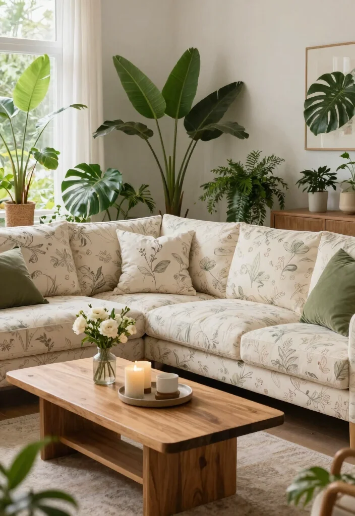 26 Luxury Sectional Sofa Ideas That Feel Like 5-Star Living - 19. Outdoor-Inspired Comfort 1