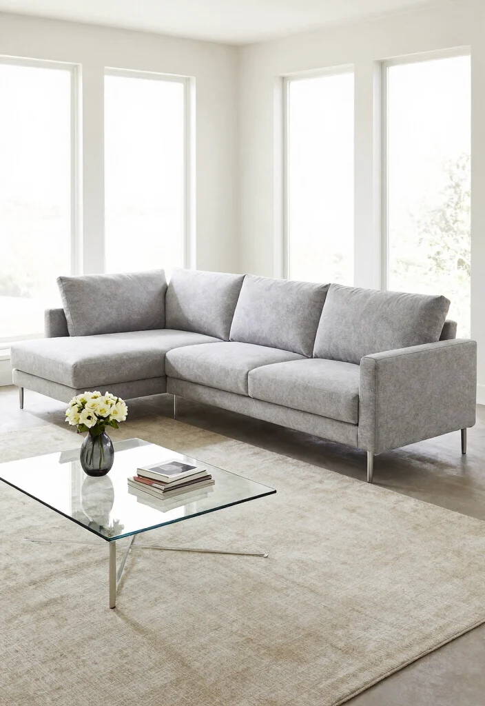 26 Luxury Sectional Sofa Ideas That Feel Like 5-Star Living - 7. Minimalist Modern Designs 1