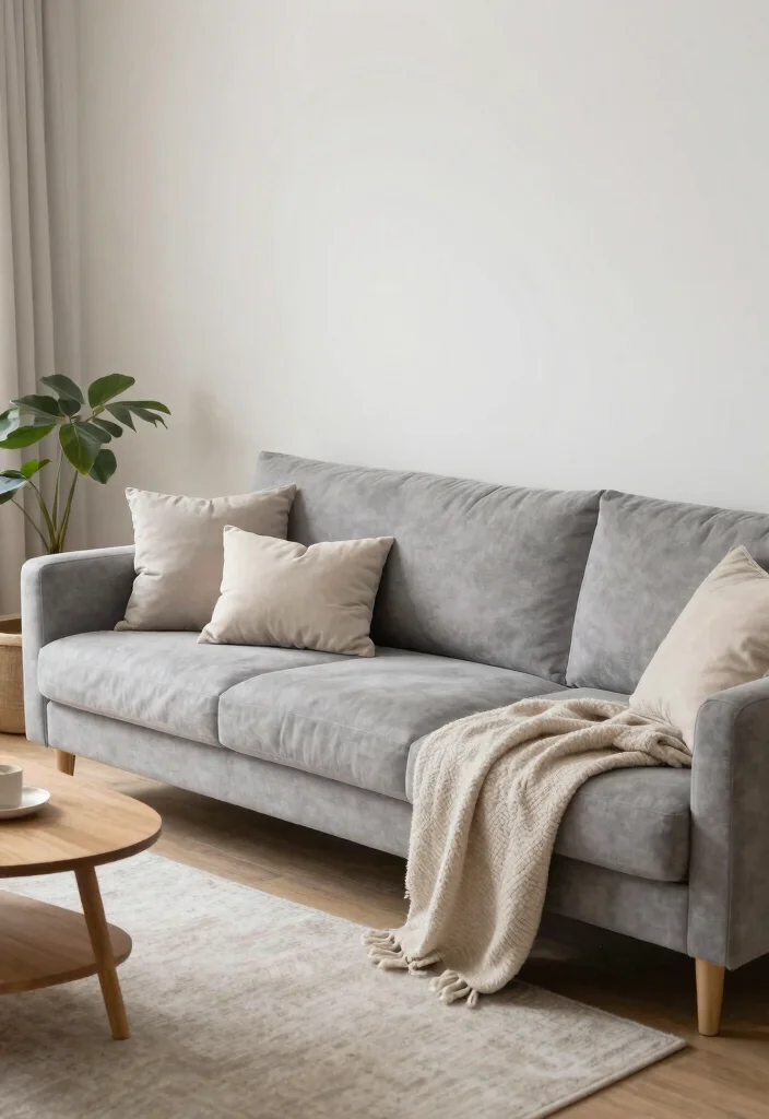 26 Neutral Tone Sectional Sofas for a Timeless Living Room - 18. Soft Gray Hues for Calm Spaces 1