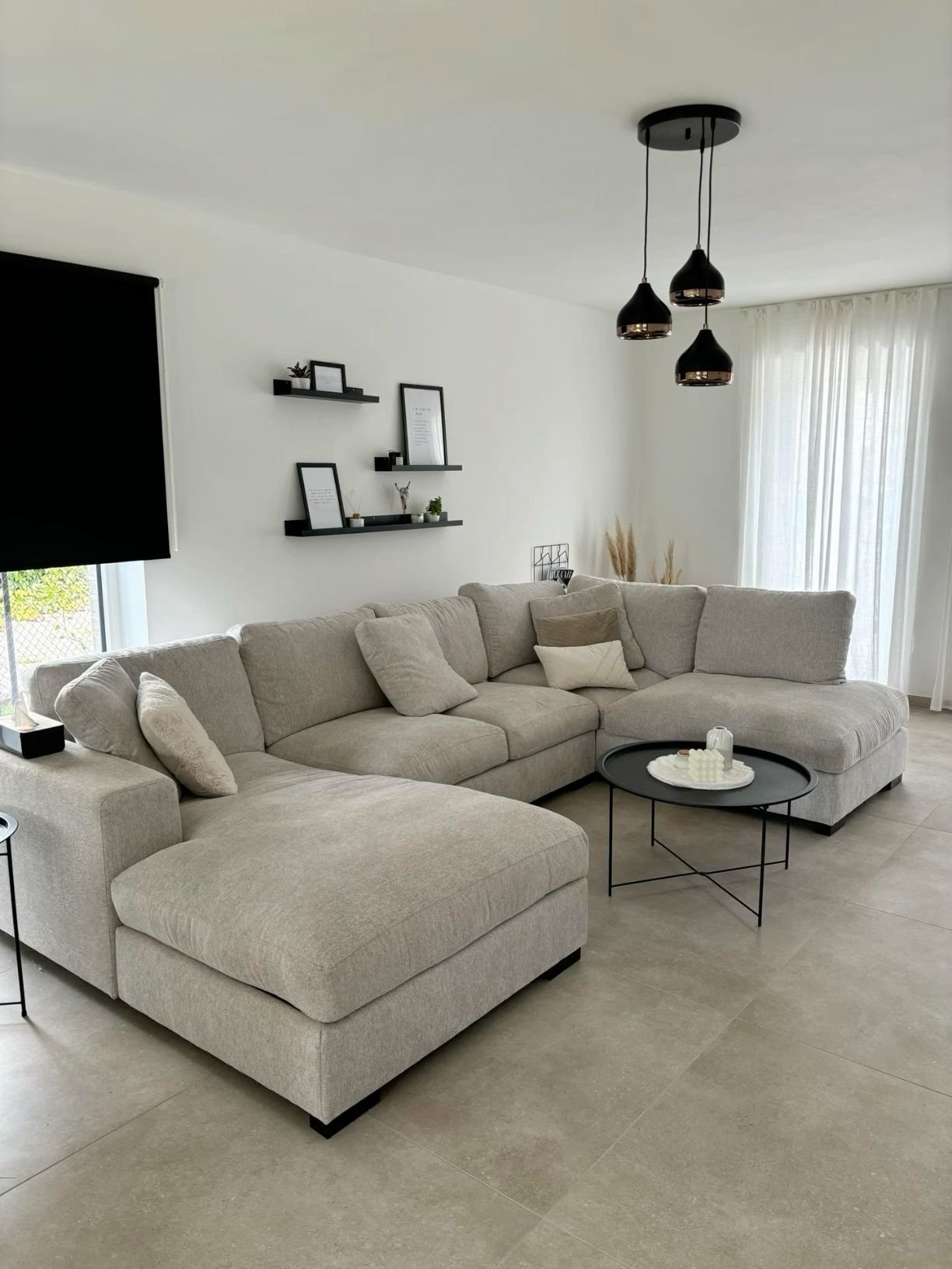26 Neutral Tone Sectional Sofas for a Timeless Living Room - 2. Chic Gray Minimalism 1