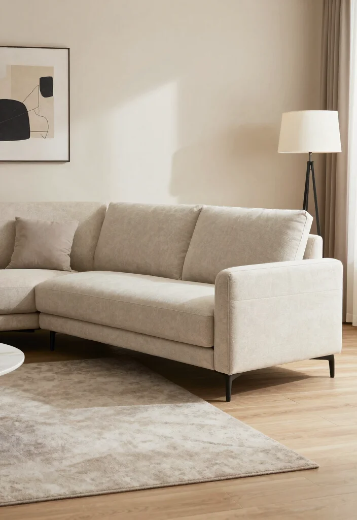26 Neutral Tone Sectional Sofas for a Timeless Living Room - 21. Timeless Elegance with a Modern Edge 1
