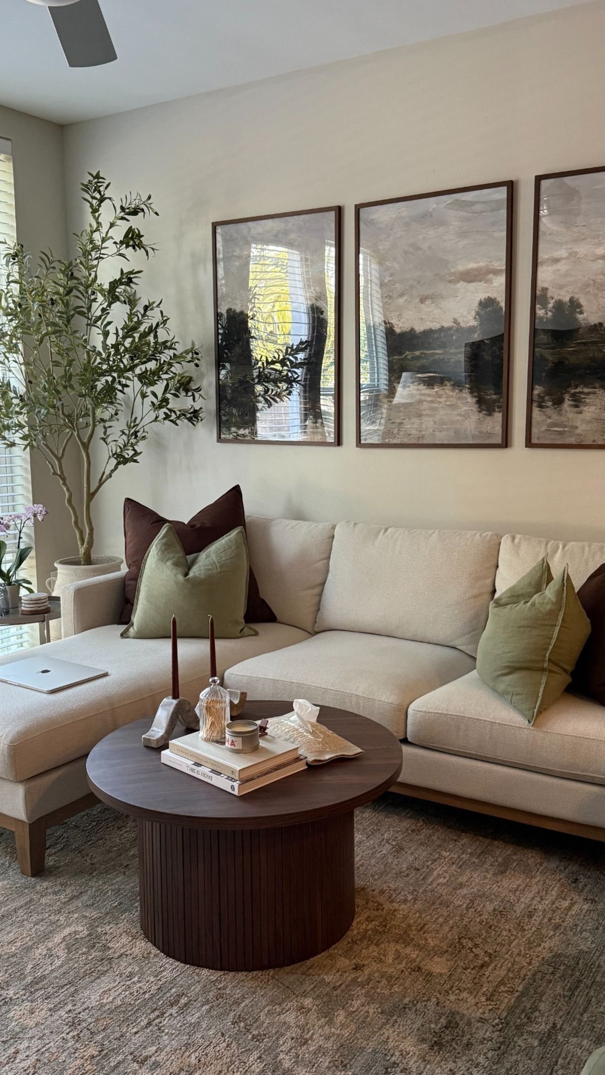 26 Neutral Tone Sectional Sofas for a Timeless Living Room - 24. Accessorizing with Purpose 1