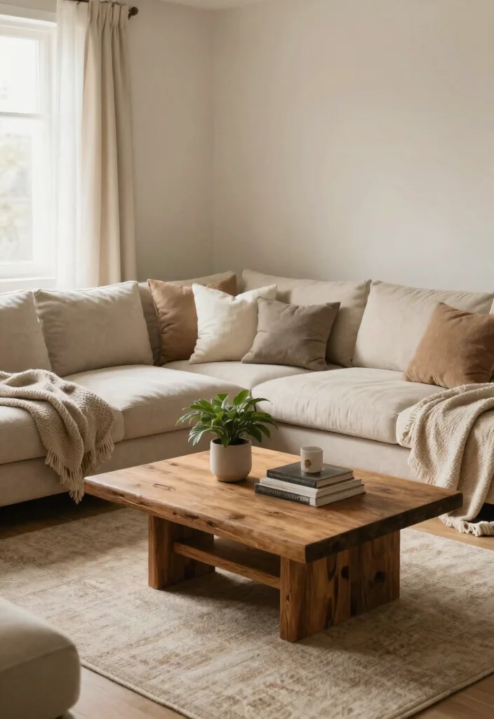 26 Neutral Tone Sectional Sofas for a Timeless Living Room - 5. Cozy Corner Sectionals 1