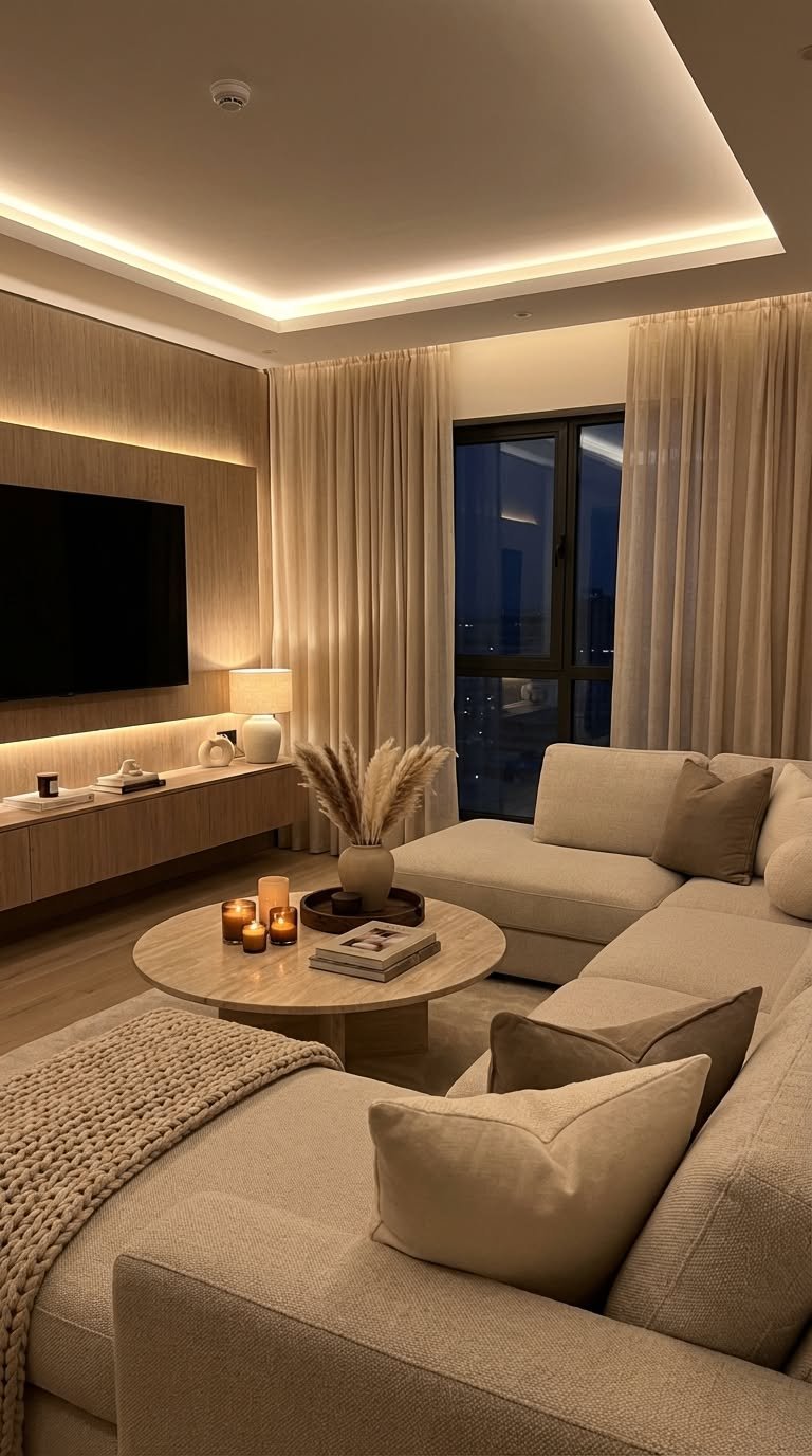 26 Neutral Tone Sectional Sofas for a Timeless Living Room - 6. L-Shaped Sectional Sophistication 1