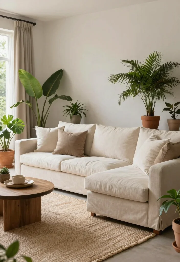 26 Neutral Tone Sectional Sofas for a Timeless Living Room - 7. Outdoor-Inspired Sectional 1