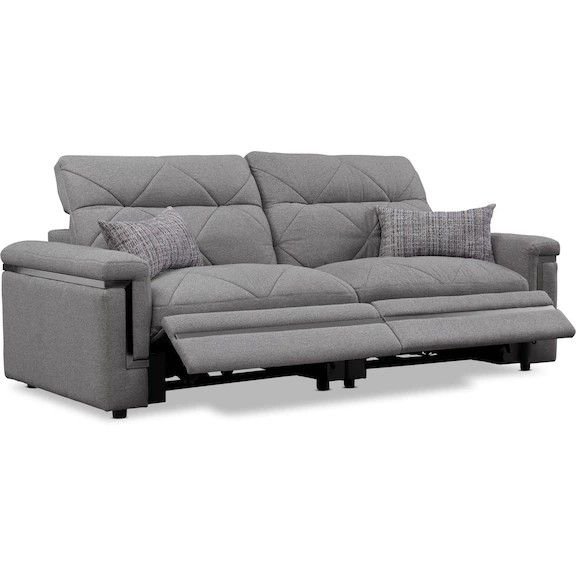 26 Power Reclining Sofas That Are Stylish and So Comfortable - 16. Color-Block Reclining Sofa 1