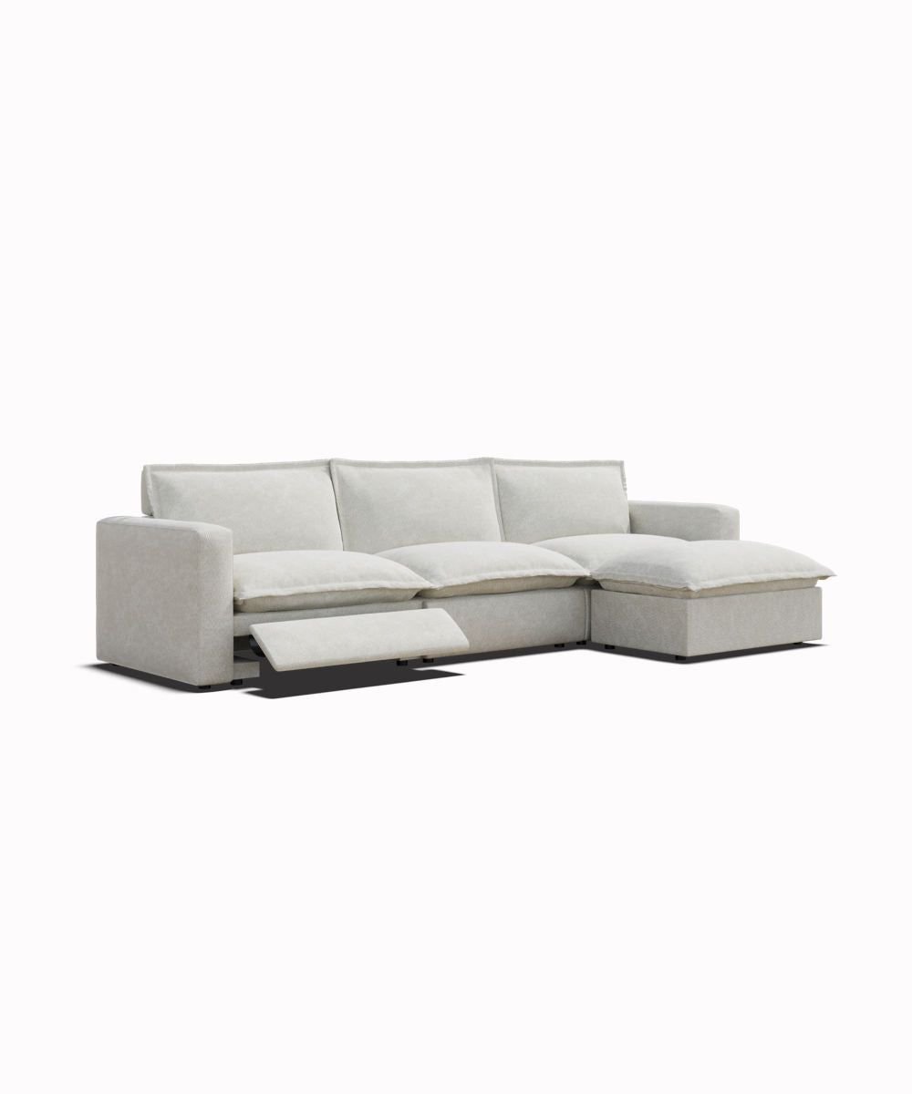 26 Power Reclining Sofas That Are Stylish and So Comfortable - 17. Textured Fabric Recliner 1