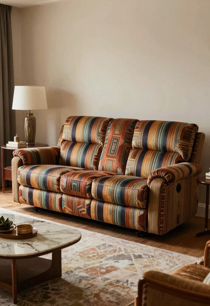 26 Power Reclining Sofas That Are Stylish and So Comfortable - 24. Art Deco Recliner 1