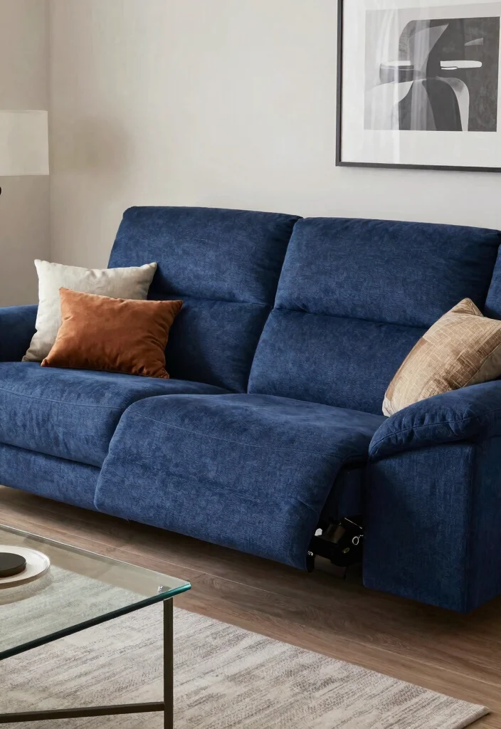26 Power Reclining Sofas That Are Stylish and So Comfortable - 4. Sleek Fabric Recliner 1