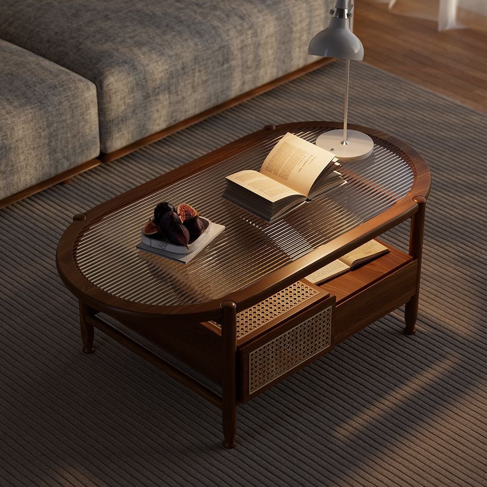 26 Round Coffee Table Ideas to Soften Your Living Room - 7. Unique Shapes and Designs 1