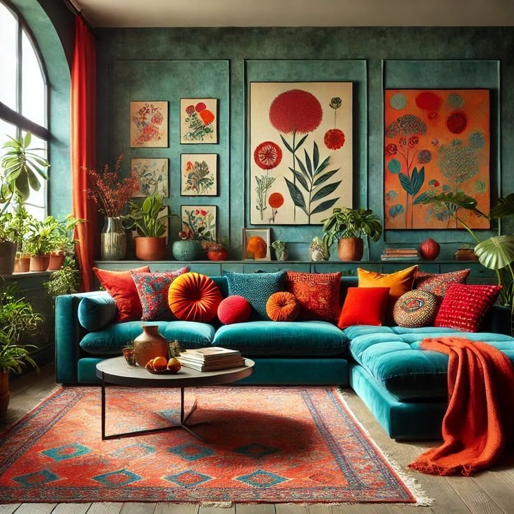 26 Sectionals for Small Spaces That Actually Fit and Wow - 22. Bold Patterns 1