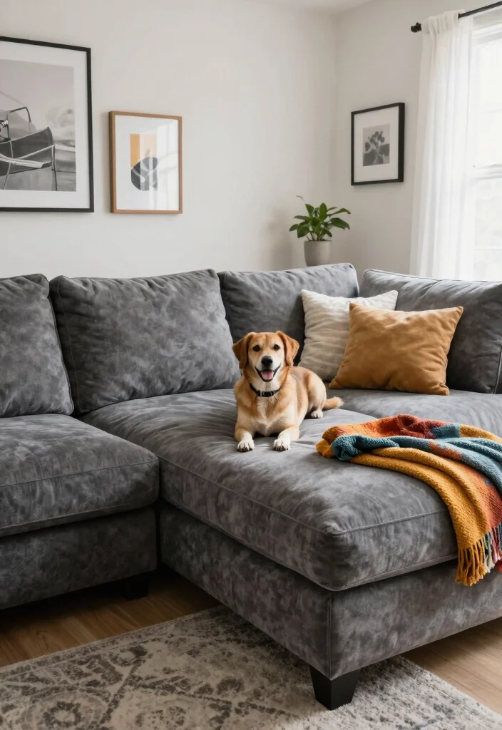 26 Sectionals for Small Spaces That Actually Fit and Wow - 23. Pet-Friendly Sectionals 1