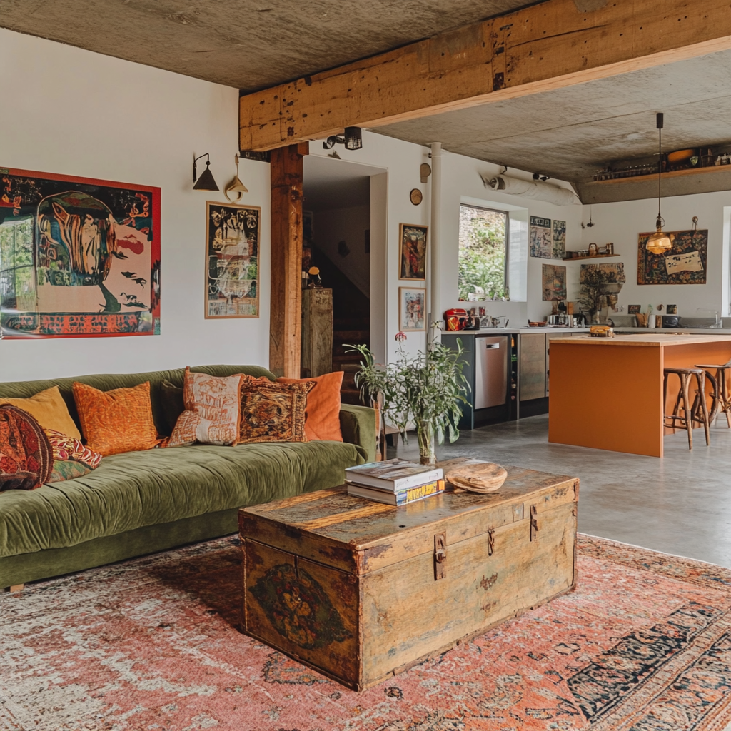 26 Sectionals for Small Spaces That Actually Fit and Wow - 25. Eclectic Mix and Match 1