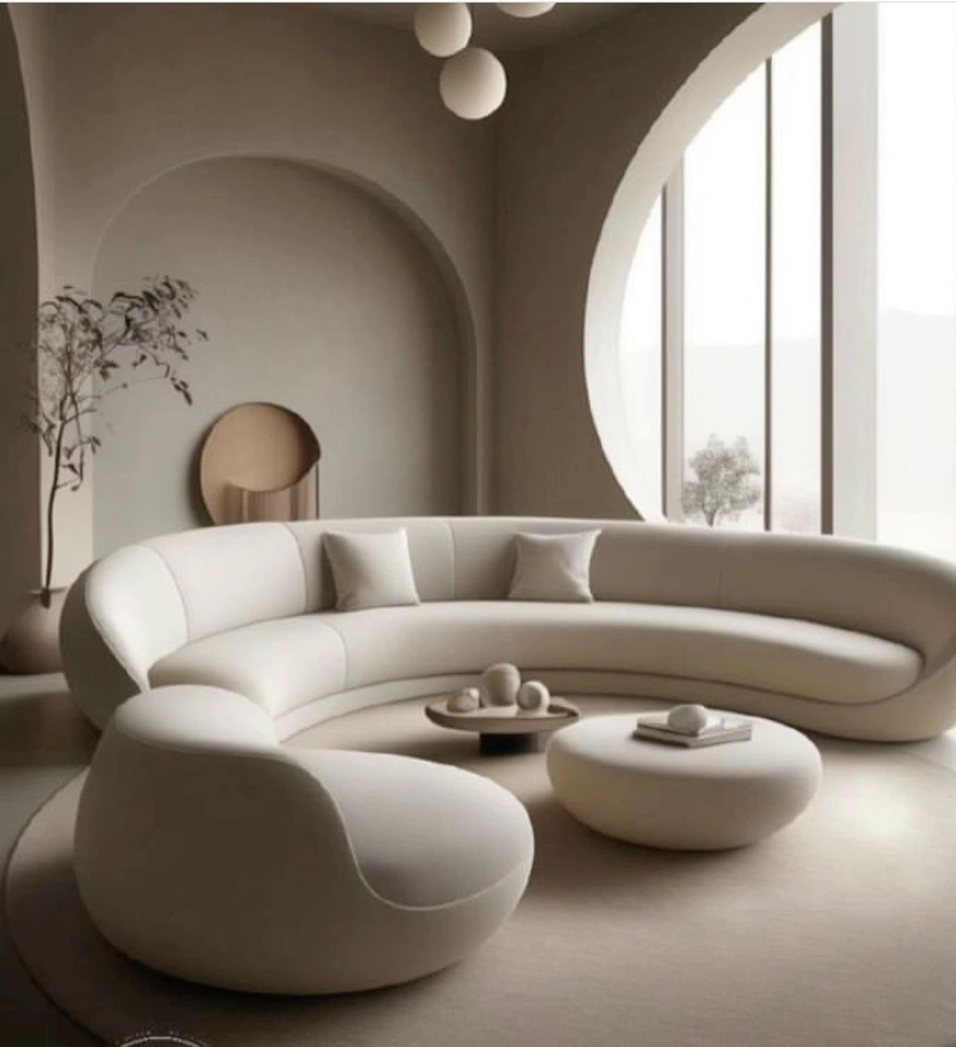 26 Sectionals for Small Spaces That Actually Fit and Wow - 5. Curved Sectionals 1