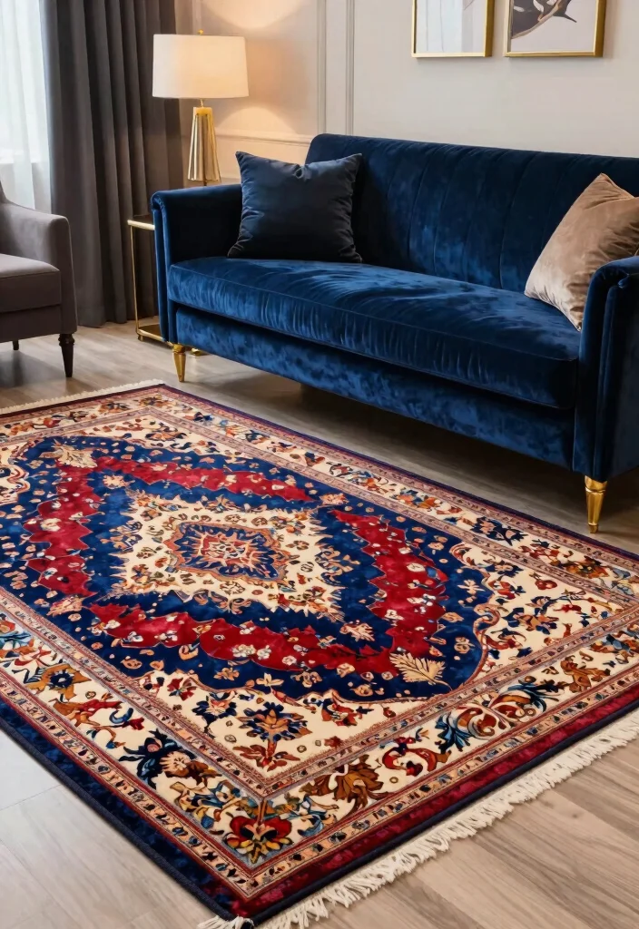 27 Best 8x10 Rugs for Every Living Room Style - 26. Luxe Silk Rugs for a Touch of Glamour 1