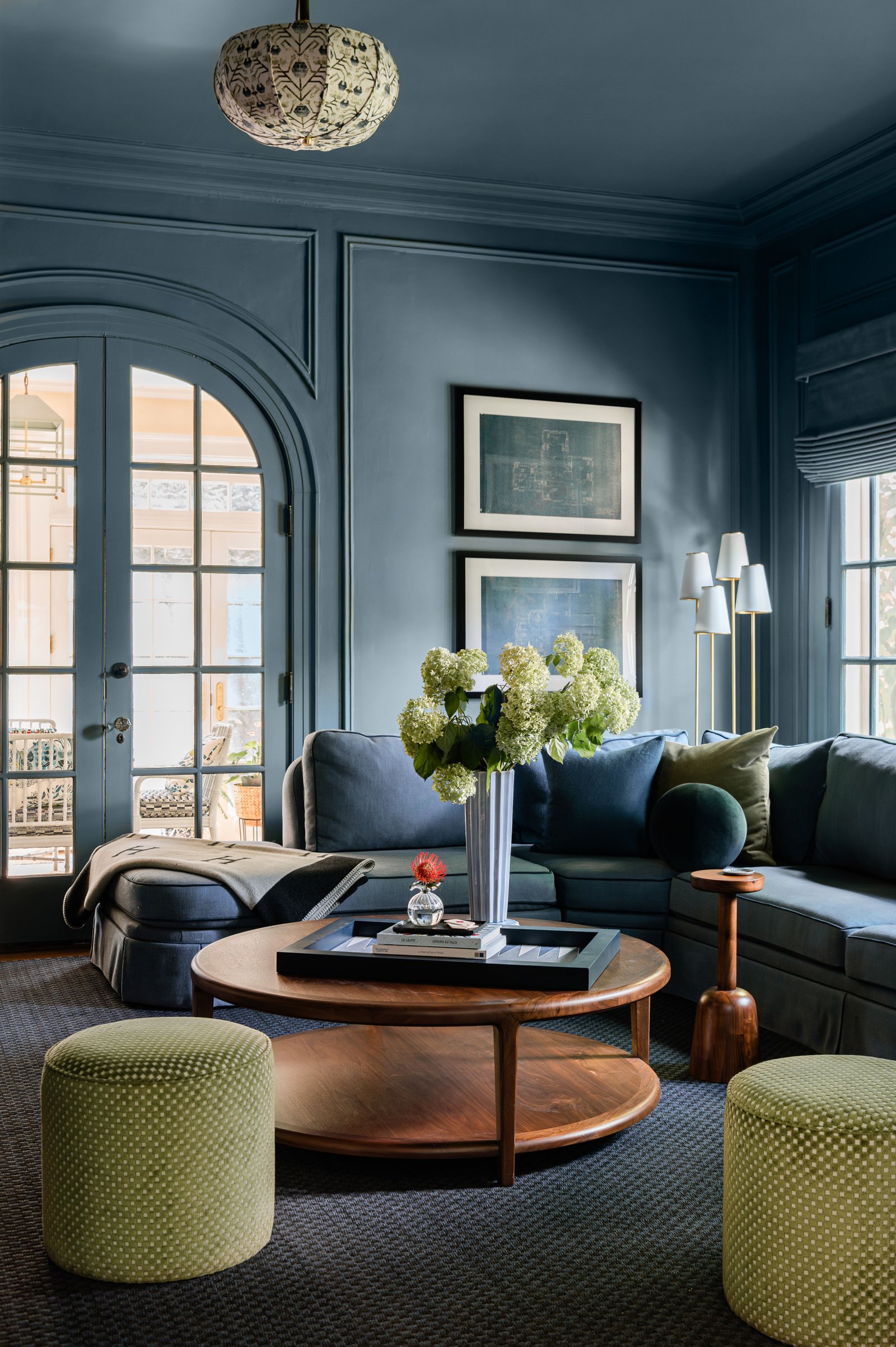 27 Blue Sofas Living Room Ideas That Steal the Show - 18. Monochromatic Magic 1