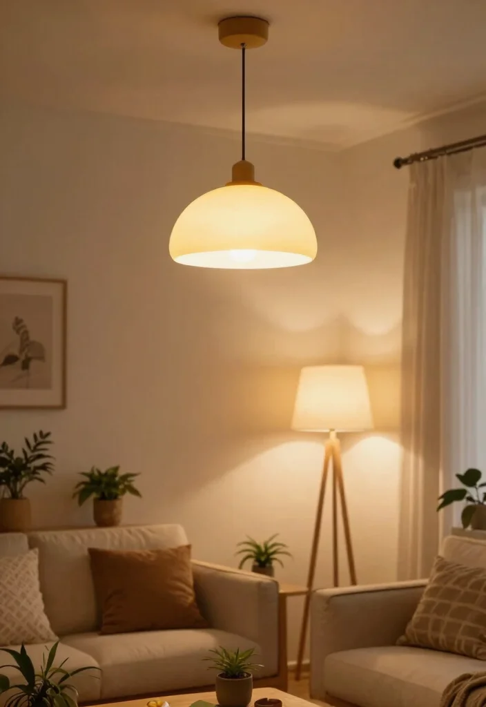 27 Comfort Furniture Picks for a Cozy Living Room - 10. Eco-Conscious Lighting Fixtures 1