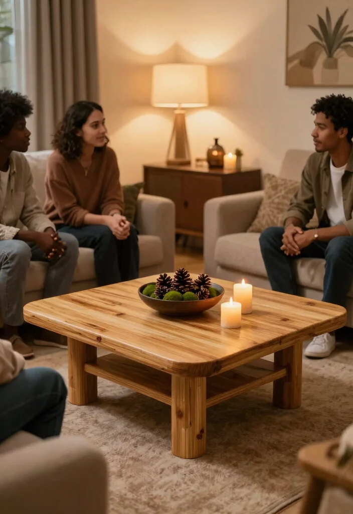 27 Comfort Furniture Picks for a Cozy Living Room - 3. Biodegradable Coffee Table 1