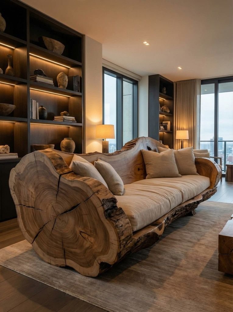 27 Contemporary Furniture Living Room Ideas for 2025 - 14. Artisanal Craftsmanship in Furniture Design 1