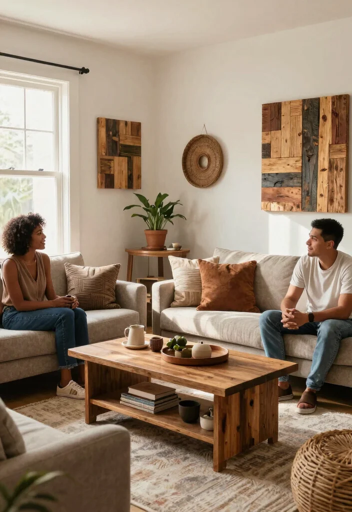 27 Contemporary Furniture Living Room Ideas for 2025 - 18. Eco-Conscious Decorative Accessories 1