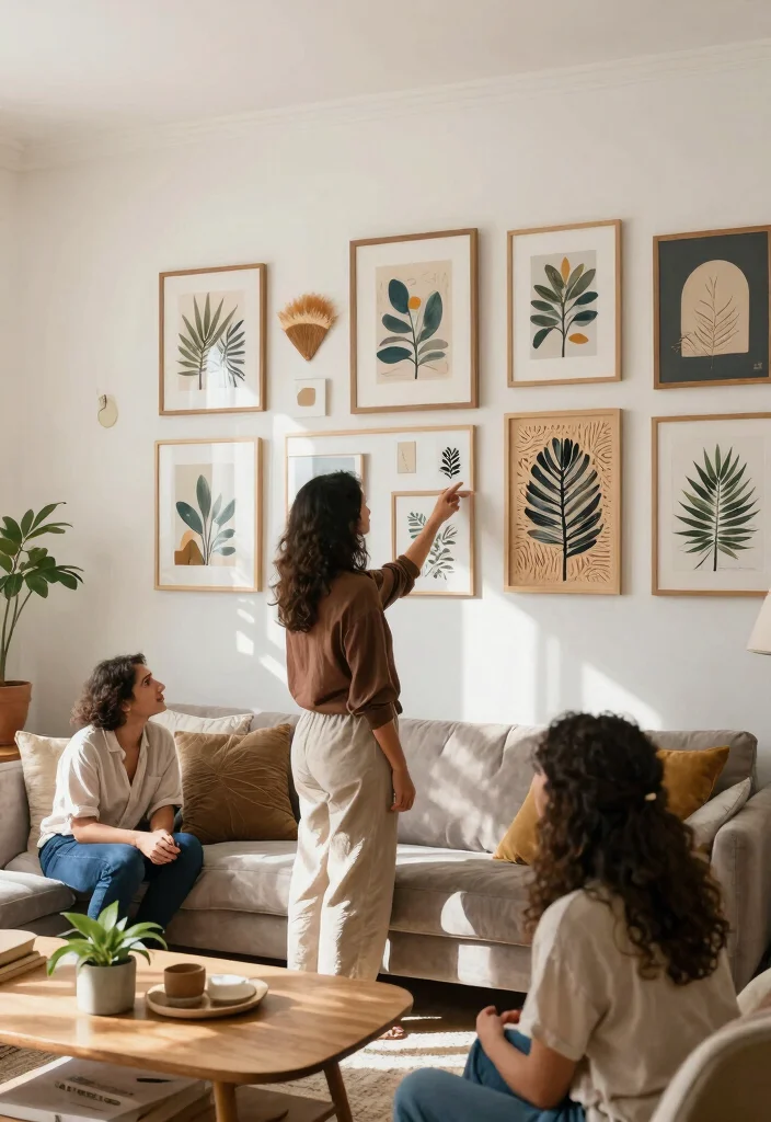 27 Contemporary Furniture Living Room Ideas for 2025 - 8. Wall Art with a Sustainable Twist 1