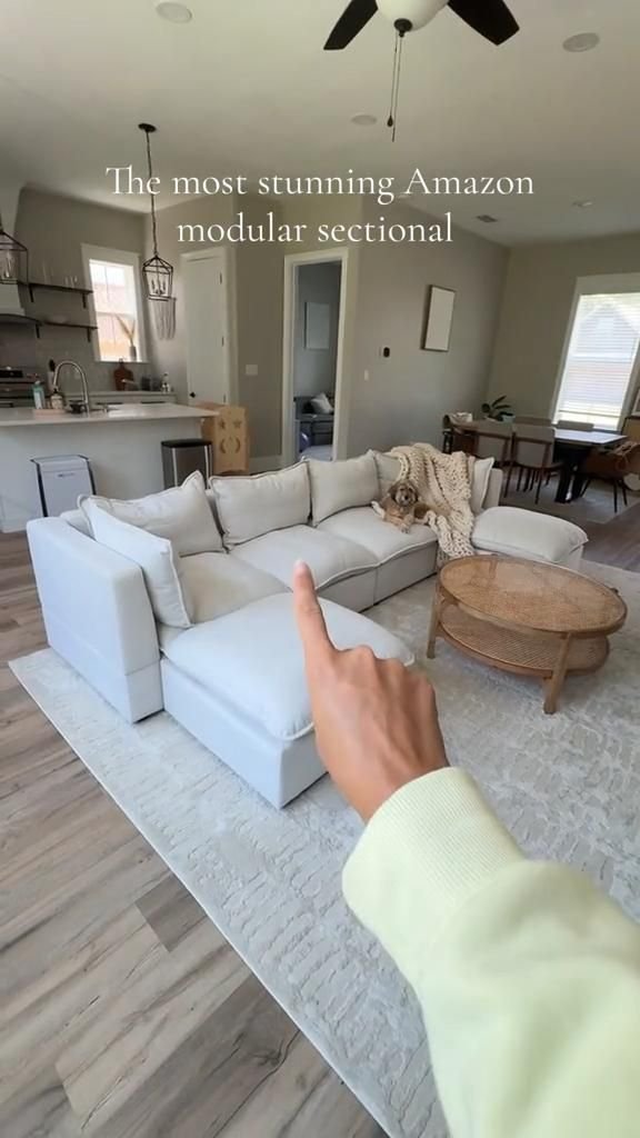 27 Farmhouse Modular Sectional Sofa Ideas to Copy Now - 26. Mixing Functionality with Style 1