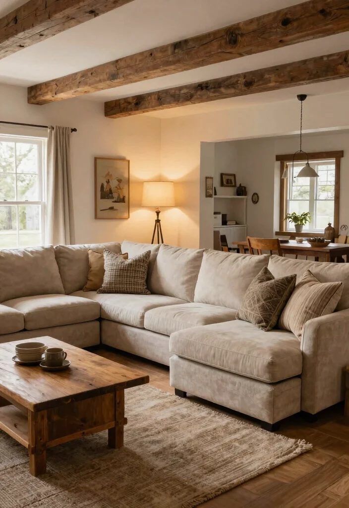 27 Farmhouse Modular Sectional Sofa Ideas to Copy Now - 8. Multi-Functional Modular Designs 1
