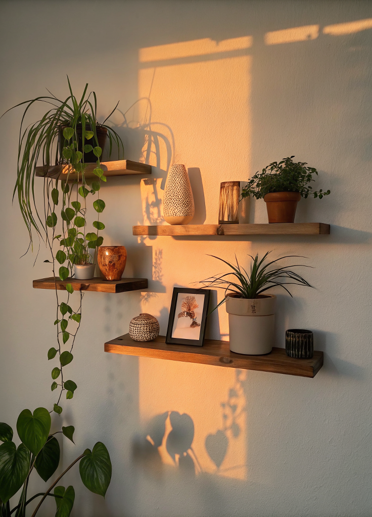 27 Large Living Room Bookshelf Ideas for Book Lovers - 2. Floating Shelves for a Sleek Look 1