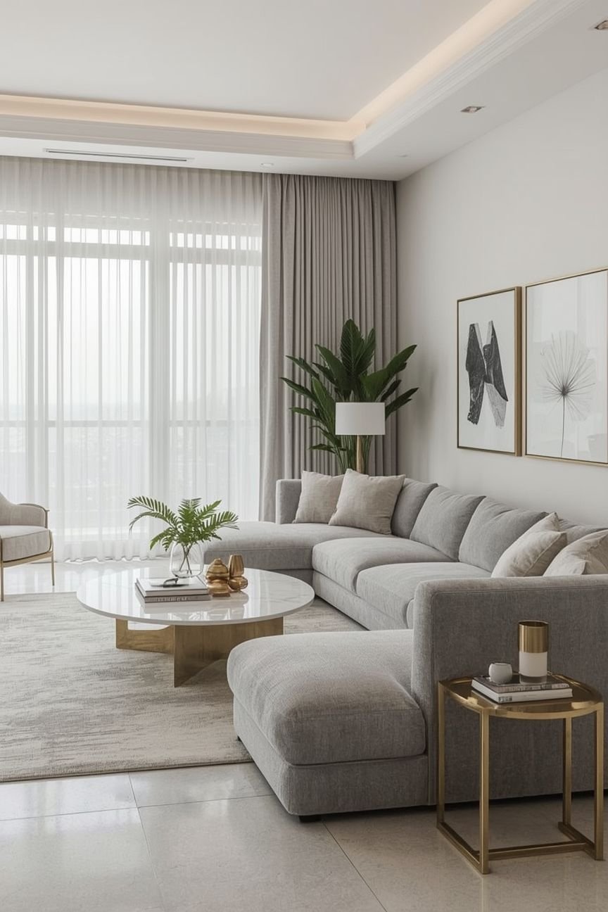 27 Light Grey Chairs for a Calm - 3. Contemporary Low-Back Chair 1