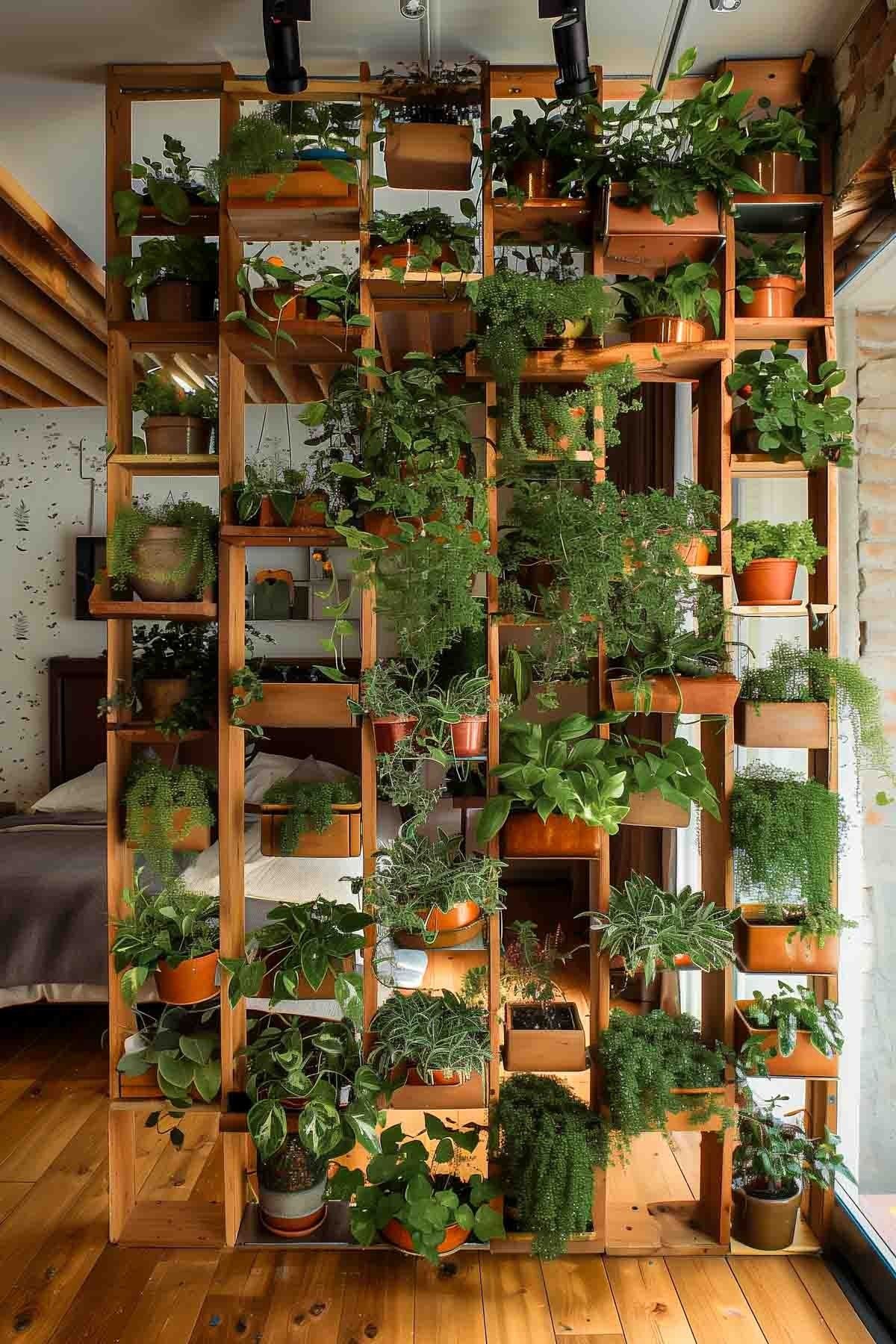 27 Living Room Divider Ideas to Define Your Open Space - 17. Colorful Panel Dividers for a Playful Touch 1