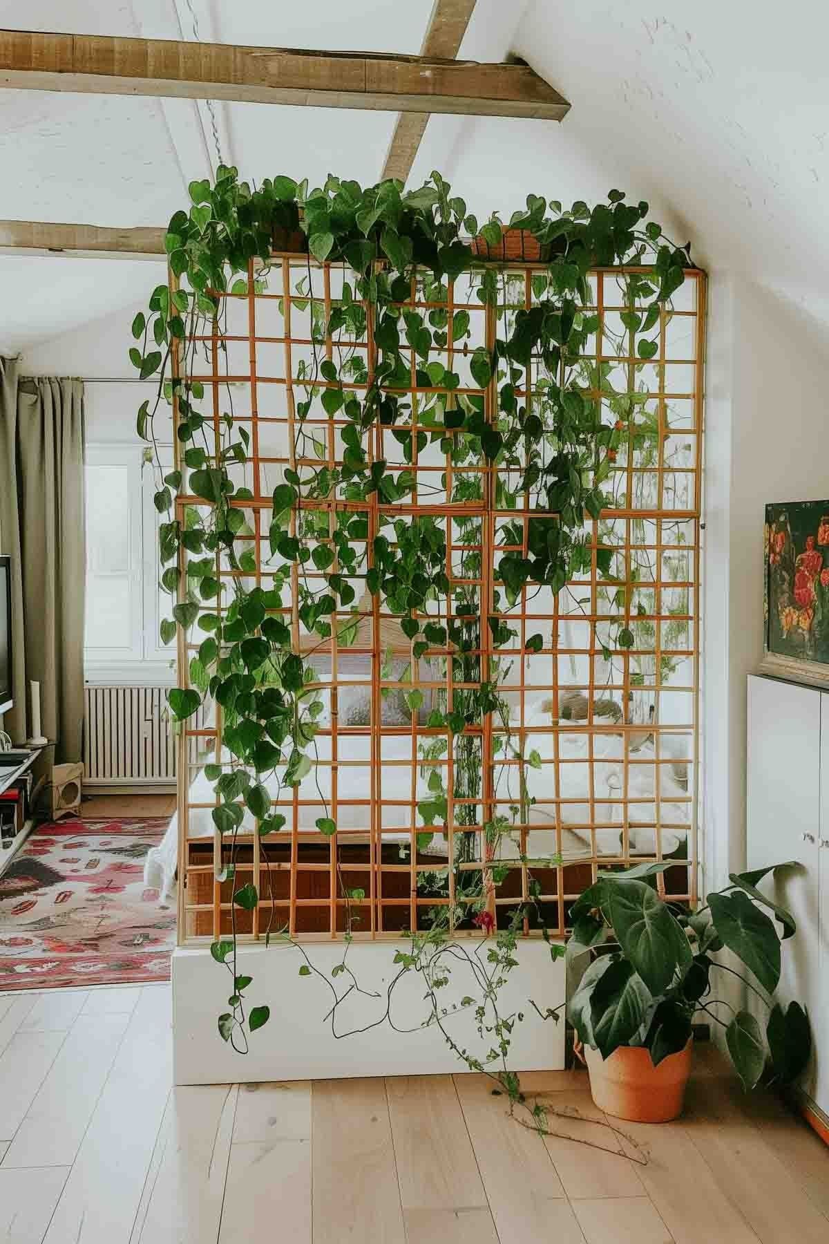 27 Living Room Divider Ideas to Define Your Open Space - 19. Chalkboard Dividers for Creative Spaces 1