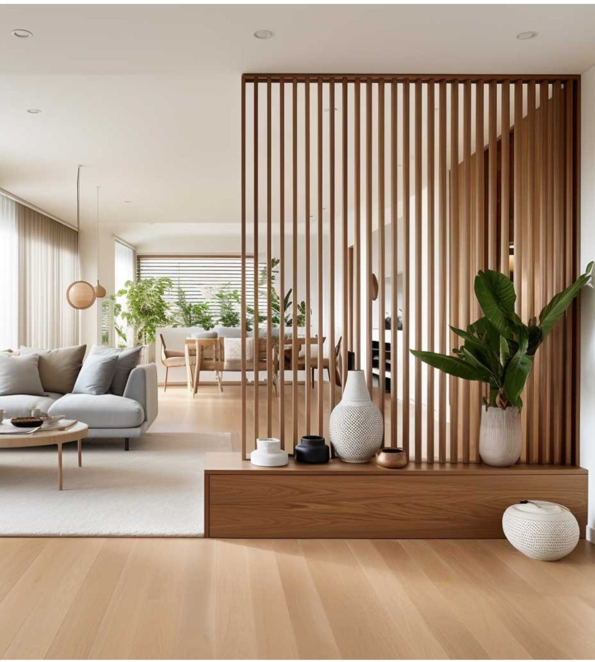 27 Living Room Divider Ideas to Define Your Open Space - 7. Macramé Panels for Boho Chic 1