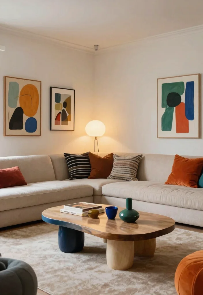 27 Living Room Furniture Sets That Are Totally Styled Out - 18. The Artistic Space 1