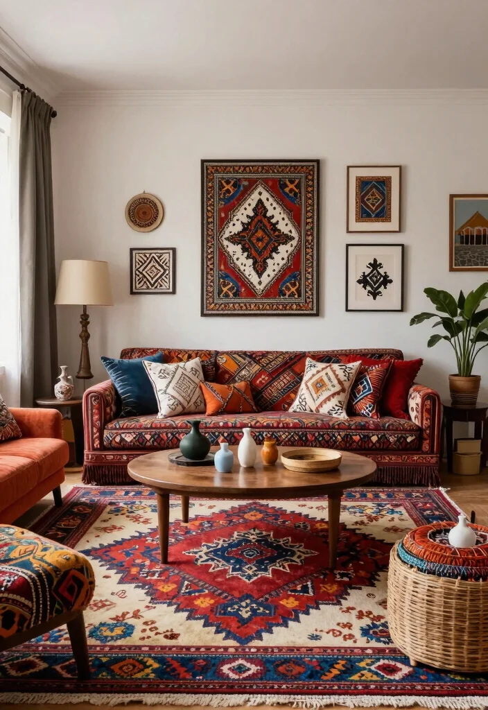 27 Living Room Furniture Sets That Are Totally Styled Out - 24. The Cultural Fusion 1