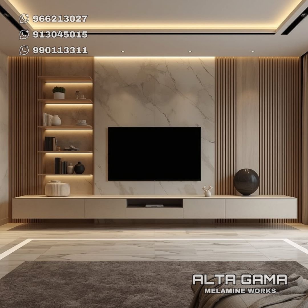 27 Living Room Wall Unit Ideas for Style and Storage - 16. Stylish Wall Units for TV Displays 1