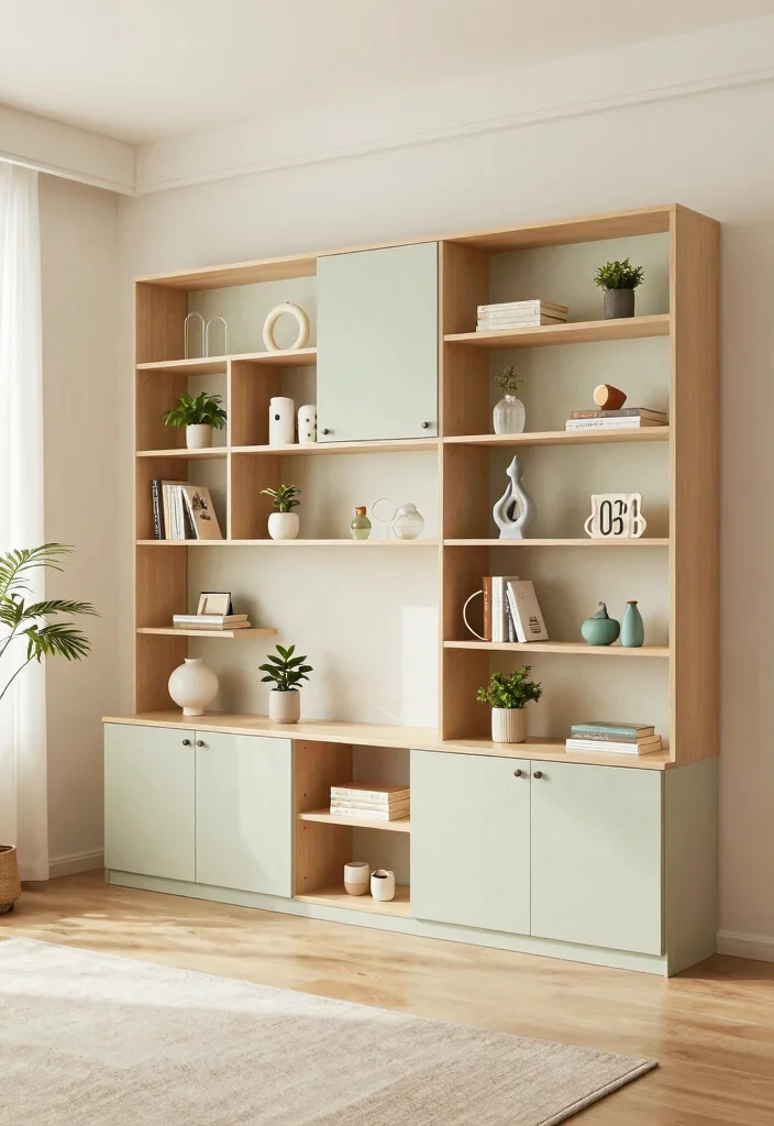27 Living Room Wall Unit Ideas for Style and Storage - 19. Customizable Wall Units for Personalized Touch 1