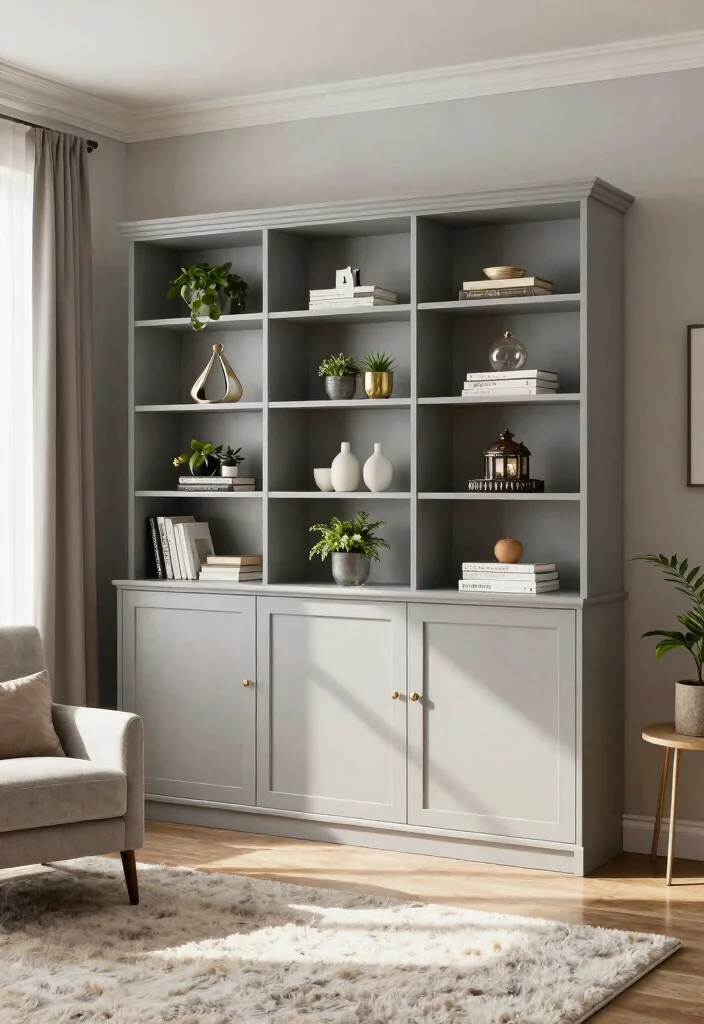 27 Living Room Wall Unit Ideas for Style and Storage - 3. Built-in Wall Units for a Seamless Look 1