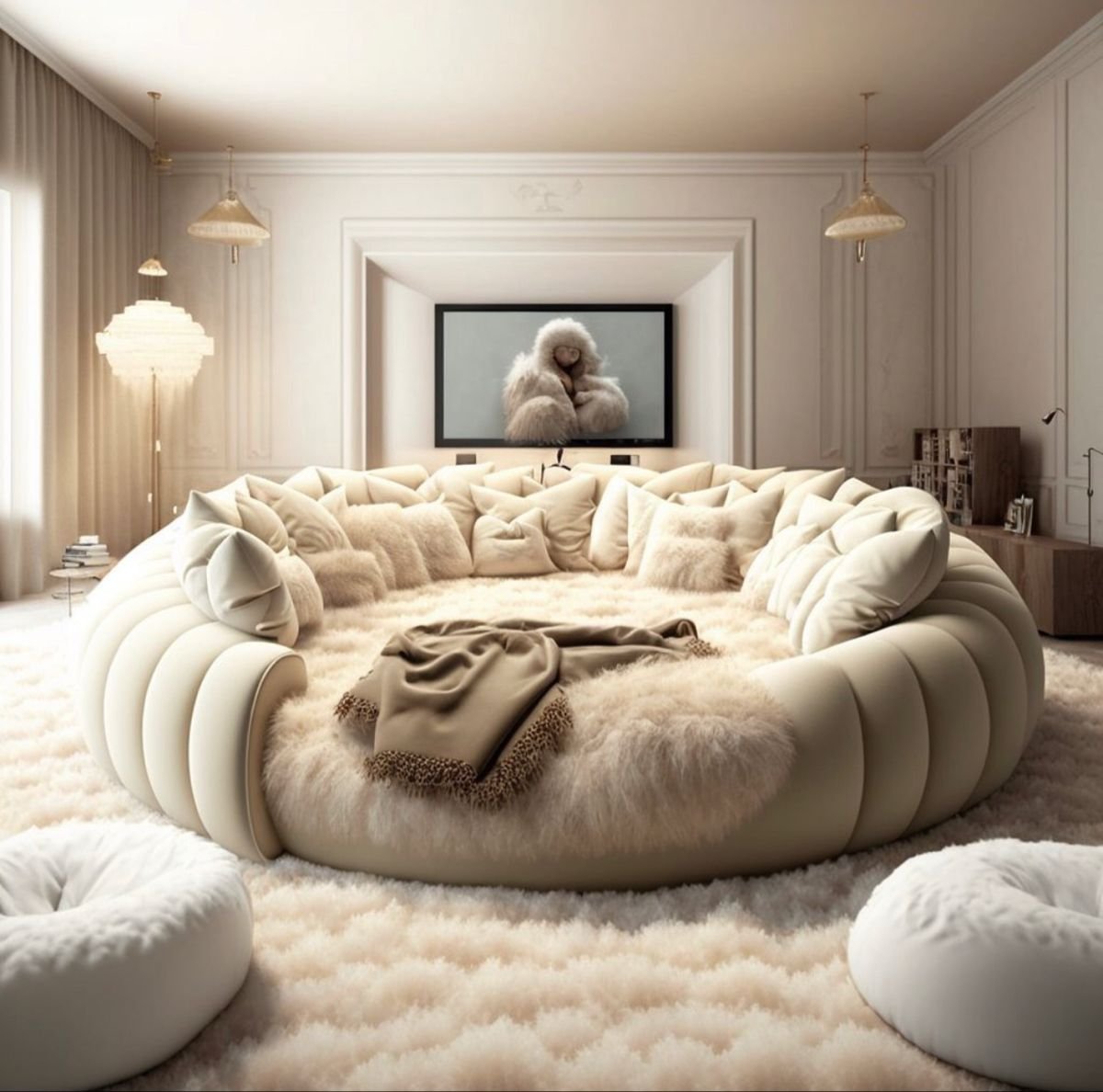 27 Mediterranean Sofa Ideas for a Warm - 9. Cozy Oversized Sofa for Maximum Comfort 1