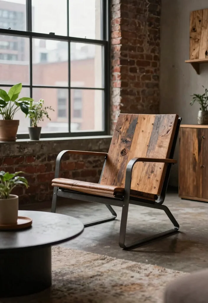 27 Modern Lounge Chairs to Add Character to Your Space - 13. Sleek Industrial Lounge Chair 1