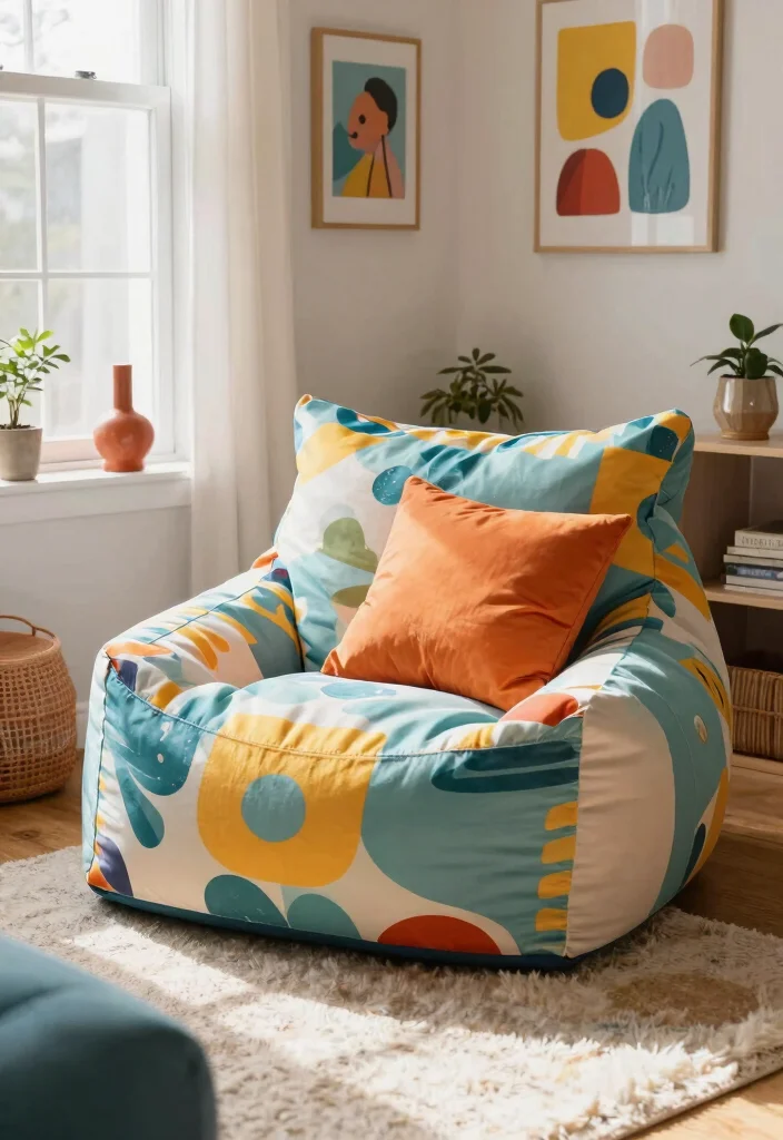27 Modern Lounge Chairs to Add Character to Your Space - 7. Contemporary Bean Bag Lounge Chair 1