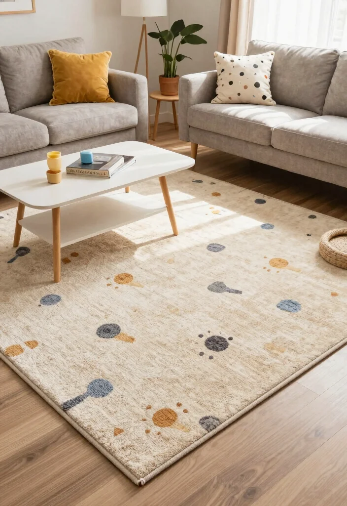 27 Plush Area Rugs That Make Your Living Room Feel Like a Cloud - 12. Multi-Functional Rugs 1