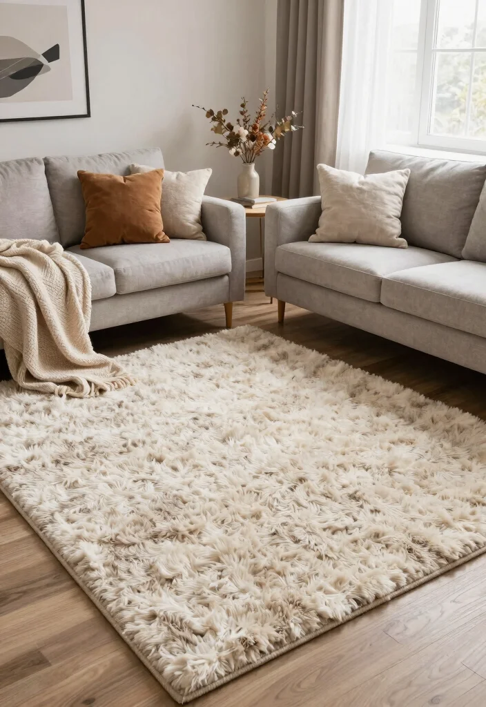 27 Plush Area Rugs That Make Your Living Room Feel Like a Cloud - 14. Seasonal Swaps 1