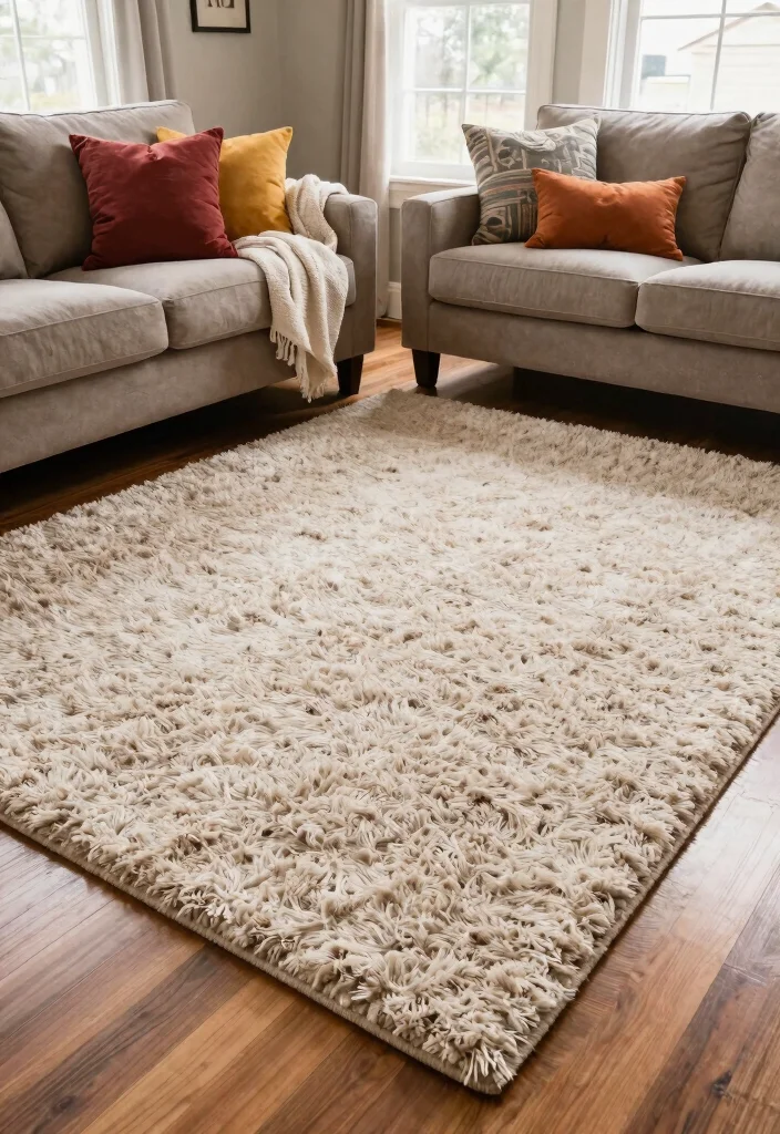 27 Plush Area Rugs That Make Your Living Room Feel Like a Cloud - 5. Shag Rugs 1